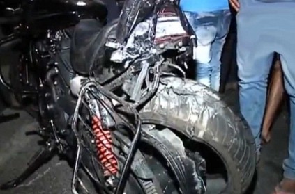 Harley Davidson rider falls into Yamuna river after hit by speeding car