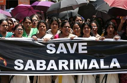 Massive protests against women entering Sabarimala