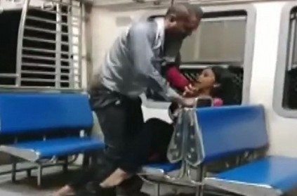 Woman dragged by hair on train, video goes viral