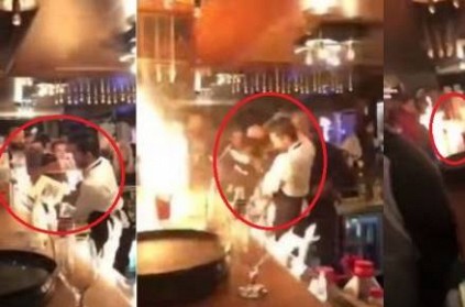 Flame stunt goes wrong at famous ‘Salt Bae’ restaurant in Turkey