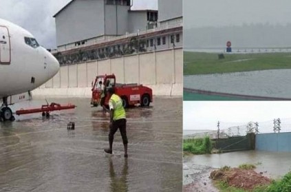 Kerala floods Water level inside Kochi airport rise