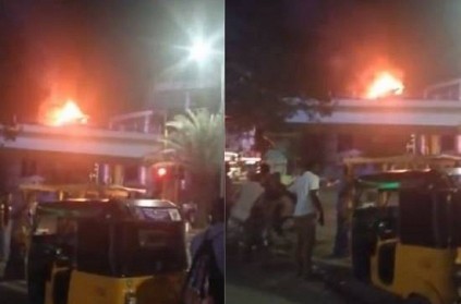 Car catches fire on Alwarpet Bridge - Shocking visuals out
