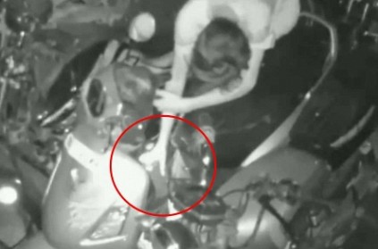 Caught on CCTV: College students steal petrol from vehicles in the night