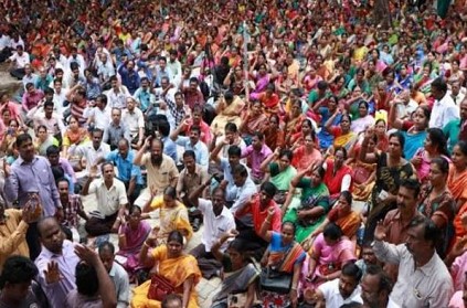 Chennai- Govt school teachers and employees go on indefinite strike