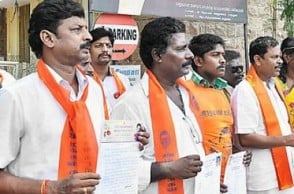 Hindu Makkal Katchi throws surprise for young men on Valentine's Day