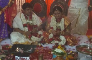 Sasikala Pushpa weds Dr B Ramaswamy in New Delhi