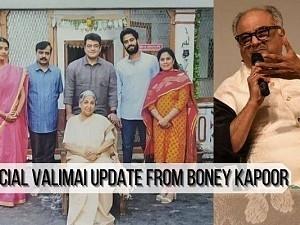 Ajith's Valimai official update from Boney Kapoor - Valimai first look