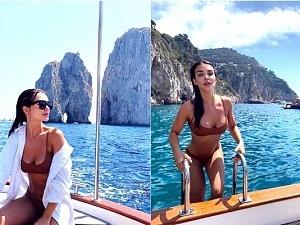 Amy Jackson makes full use of a lockdown lifted Italy; View pics here