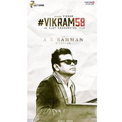 AR Rahman to compose music for Ajay Gnanamuthu's Vikram 58