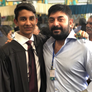 Arvind Swami is a proud father!