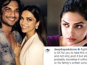 Deepika Padukone lashes out on Instagram page ft. Sushant Video