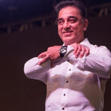 Kamal Haasan answers questions posed by reporters on Feb 21