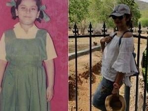 Unrecognisable! Popular Tamil actress posts a VIRAL childhood pic; Guess who?