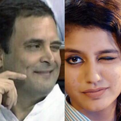 Priya Prakash Varrier reacts to Rahul Gandhi's wink