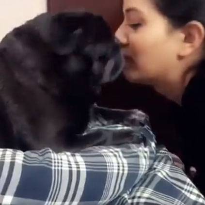 Raiza posts a video of her kissing a dog