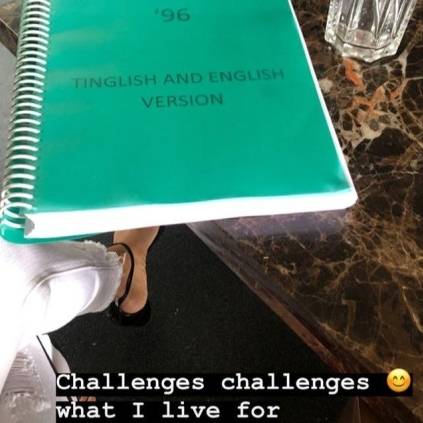 Samantha shares 96 preparation image via Instagram