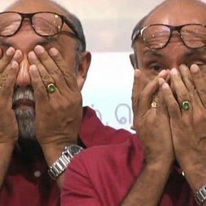 Emotional video: Sathyaraj breaks down into tears