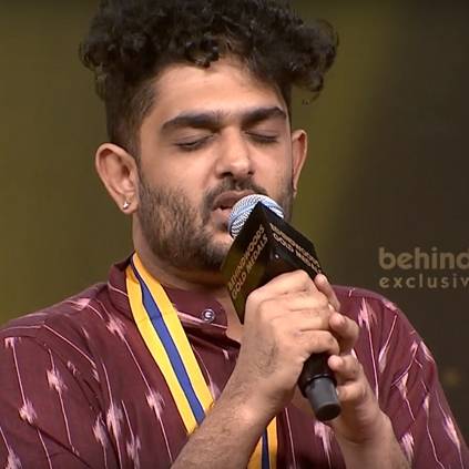Sid Sriram's live singing performance at Behindwoods Gold Medals Special Edition