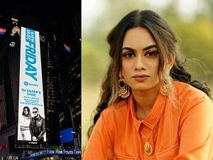 For the first time in the world… An independent Tamil song on Times Square, courtesy Dhee & Arivu! - Deets