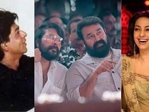 SRK, Mammootty, Mohanlal and Juhi Chawla in a single frame - An unbelievable quad throwback! Check this viral pic!