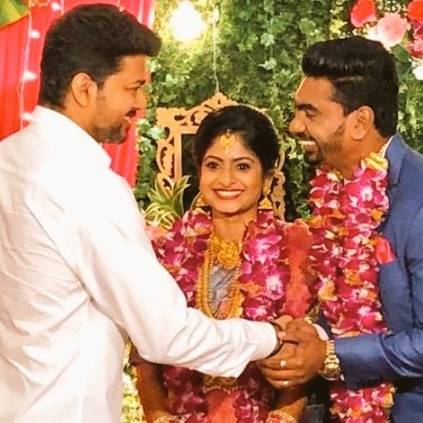 Thalapathy Vijay attended his driver's daughters engagement function