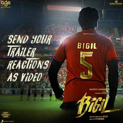 Thalapathy Vijay's Bigil producers announce trailer reaction video contest