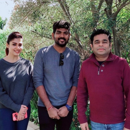 Vignesh Shivn and Nayanthara meet A.R.Rahman