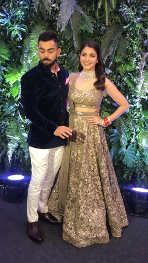 Virat Kohli And Anushka Sharma Reception